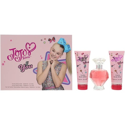 JoJo Siwa Be You Gift Set with 100ml EDP Spray, 100ml Body Wash and 100ml Body Lotion Hot on Sale