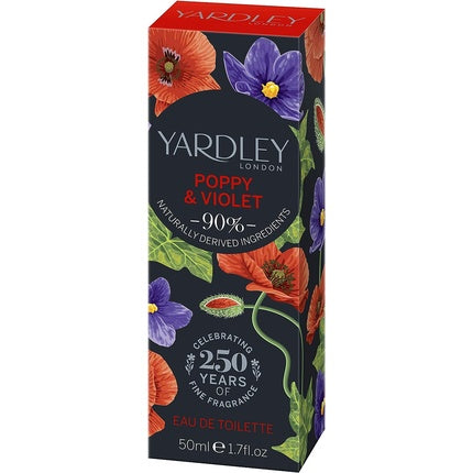 Yardley London Poppy and Violet Eau de Toilette 50ml Sale