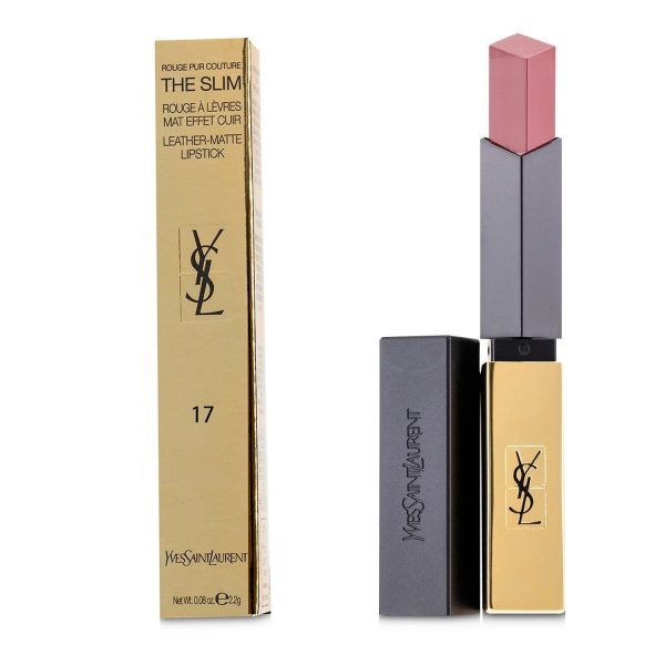 Yves Saint Laurent Rouge Pur Couture The Slim Leather Matte Lipstick - # 17 Nude Antonym  2.2g 0.08oz Supply