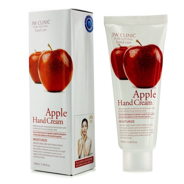 3W Clinic Hand Cream - Apple (Unboxed)  100ml 3.38oz Cheap