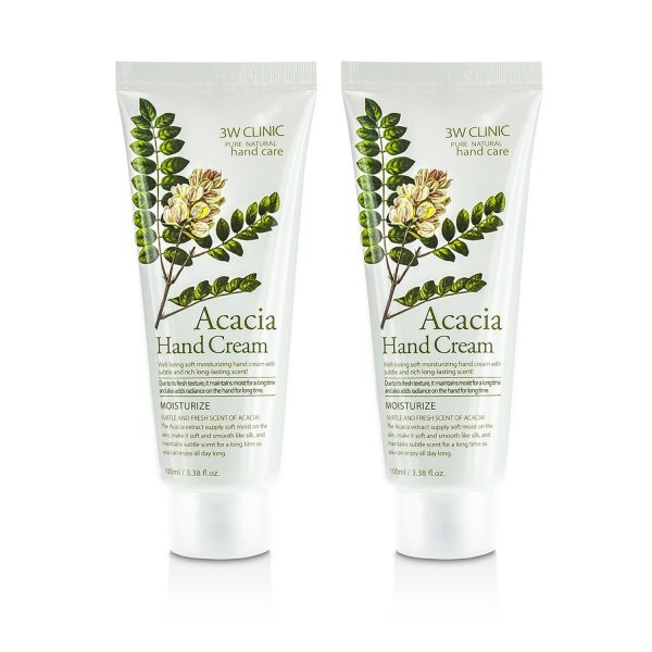 3W Clinic Hand Cream Duo Pack - Acacia  2x100ml 3.38oz For Discount