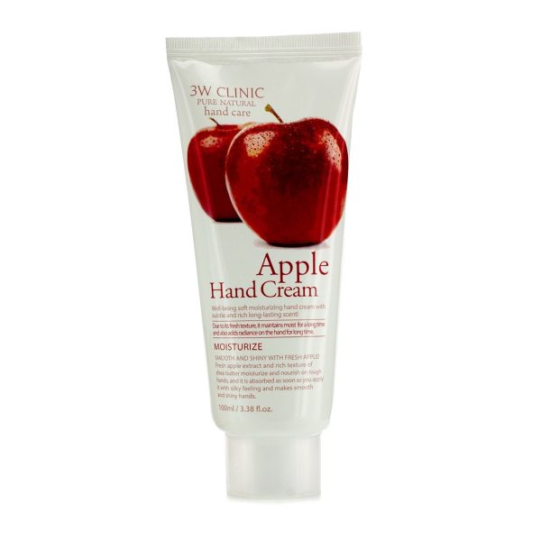 3W Clinic Hand Cream - Apple (Unboxed)  100ml 3.38oz Cheap