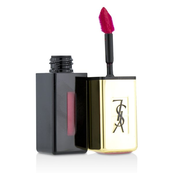 Yves Saint Laurent Rouge Pur Couture Vernis a Levres Glossy Stain - # 47 Carmin Tag (Box Slightly Damaged)  6ml 0.2oz Hot on Sale