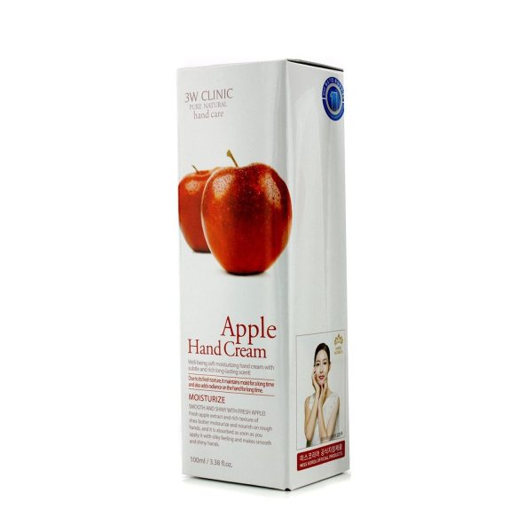 3W Clinic Hand Cream - Apple (Unboxed)  100ml 3.38oz Cheap