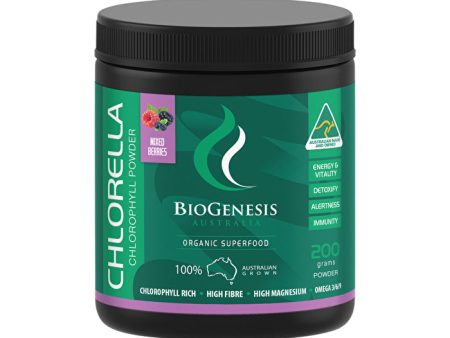 BioGenesis Australia Chlorella Mixed Berries Powder 200g Sale