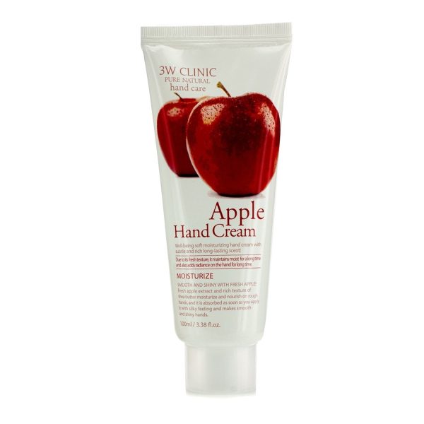 3W Clinic Hand Cream - Apple (Unboxed)  100ml 3.38oz Cheap