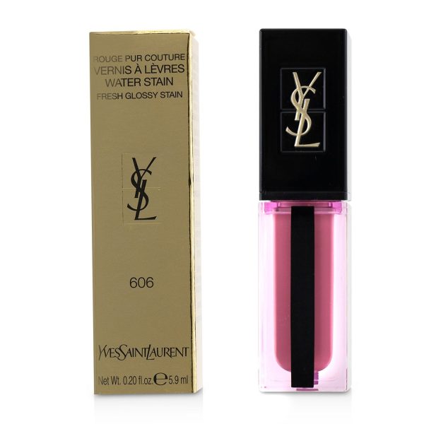 Yves Saint Laurent Rouge Pur Couture Vernis À Lèvres Water Stain - # 606 Rosewood Flow  5.9ml 0.20oz Fashion