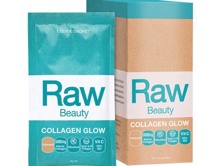 Amazonia Raw Beauty Collagen Glow Unflavoured Sachets 9g x 20 Pack Cheap